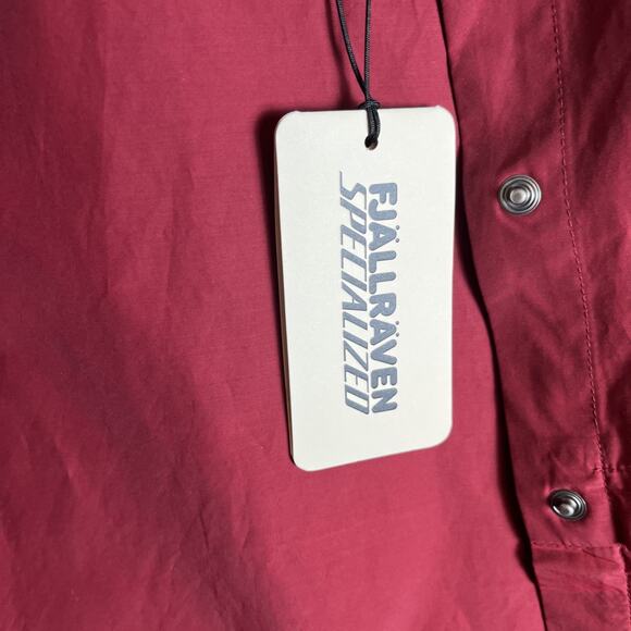 Fjallraven Specialized Riders Wind Jacket Womens Small Pomegranate Red *Tny Flaw - Picture 9 of 16